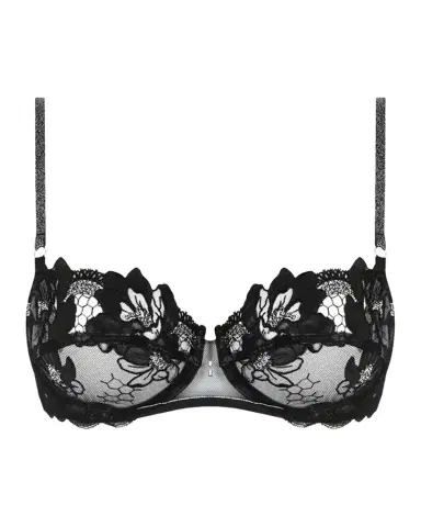 Lise Charmel Cuir Sexy Couture Embroidered Demi Bra | Thumbnail 1 Lise Charmel Cuir Sexy Couture Embroidered Demi Bra | Thumbnail 1