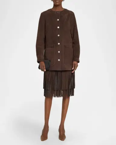 Kobi Halperin Kyla Fringed Suede Midi Skirt | Thumbnail 2 Kobi Halperin Kyla Fringed Suede Midi Skirt | Thumbnail 2
