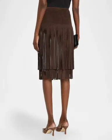 Kobi Halperin Kyla Fringed Suede Midi Skirt | Thumbnail 3 Kobi Halperin Kyla Fringed Suede Midi Skirt | Thumbnail 3