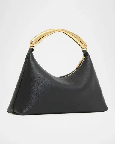 MANSUR GAVRIEL Rhea Leather Sculptural Metal Top-Handle Bag | Thumbnail 2 MANSUR GAVRIEL Rhea Leather Sculptural Metal Top-Handle Bag | Thumbnail 2