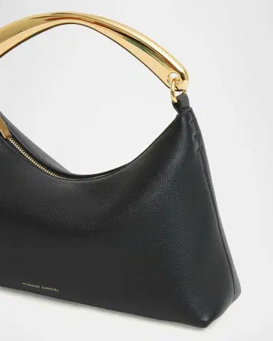 MANSUR GAVRIEL Rhea Leather Sculptural Metal Top-Handle Bag | Thumbnail 3 MANSUR GAVRIEL Rhea Leather Sculptural Metal Top-Handle Bag | Thumbnail 3
