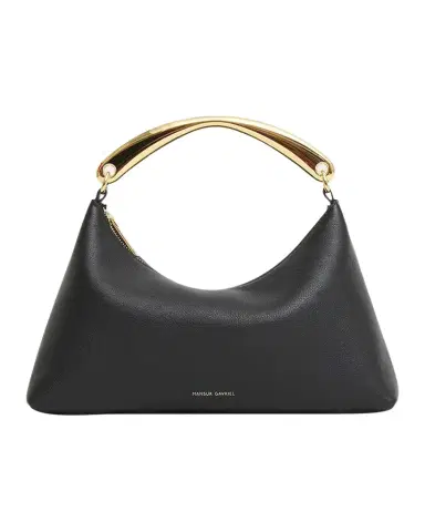 MANSUR GAVRIEL Rhea Leather Sculptural Metal Top-Handle Bag | Thumbnail 1 MANSUR GAVRIEL Rhea Leather Sculptural Metal Top-Handle Bag | Thumbnail 1
