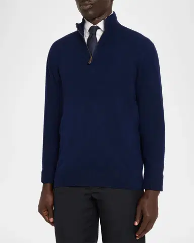 Polo Ralph Lauren Men's Cashmere Half-Zip Sweater | Thumbnail 4 Polo Ralph Lauren Men's Cashmere Half-Zip Sweater | Thumbnail 4