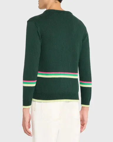 JW Anderson Men's Sheep Graphic Cotton Sweater | Thumbnail 3 JW Anderson Men's Sheep Graphic Cotton Sweater | Thumbnail 3