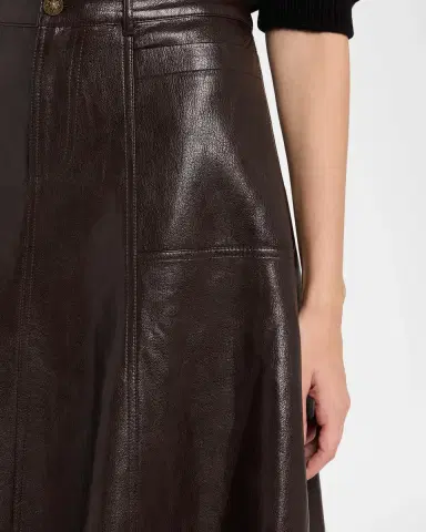 Kobi Halperin Ellen Faux-Leather Midi Skirt | Thumbnail 5 Kobi Halperin Ellen Faux-Leather Midi Skirt | Thumbnail 5