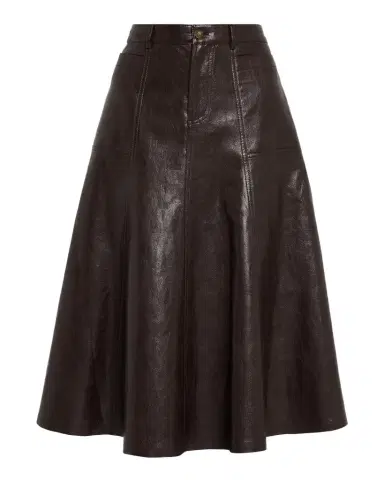 Kobi Halperin Ellen Faux-Leather Midi Skirt | Thumbnail 1 Kobi Halperin Ellen Faux-Leather Midi Skirt | Thumbnail 1
