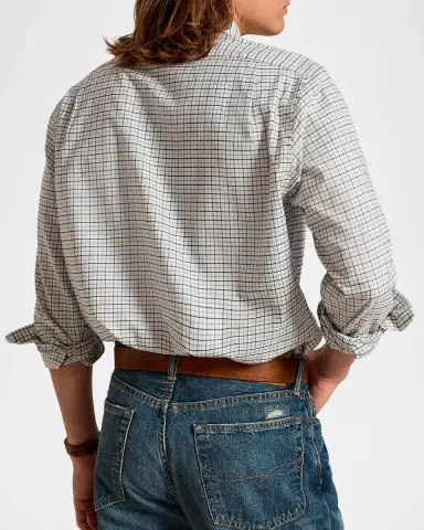 Polo Ralph Lauren Men's Classic Fit Tattersall Twill Shirt | Thumbnail 3 Polo Ralph Lauren Men's Classic Fit Tattersall Twill Shirt | Thumbnail 3