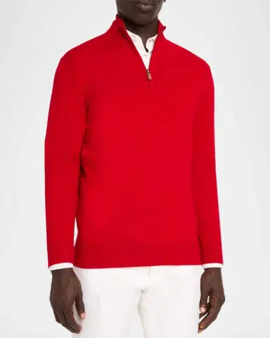 Polo Ralph Lauren Men's Cashmere Half-Zip Sweater | Thumbnail 4 Polo Ralph Lauren Men's Cashmere Half-Zip Sweater | Thumbnail 4