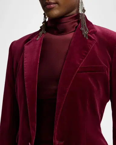 Ralph Lauren Collection Parker Stretch Velvet Jacket | Thumbnail 5 Ralph Lauren Collection Parker Stretch Velvet Jacket | Thumbnail 5