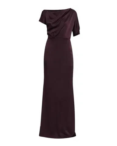 Kiton Asymmetric Draped Satin Short-Sleeve Trumpet Gown | Thumbnail 1 Kiton Asymmetric Draped Satin Short-Sleeve Trumpet Gown | Thumbnail 1