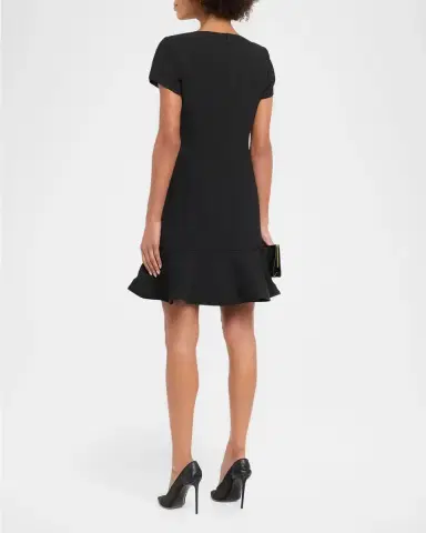 Ungaro Kenny Ruffle A-Line Mini Dress | Thumbnail 3 Ungaro Kenny Ruffle A-Line Mini Dress | Thumbnail 3