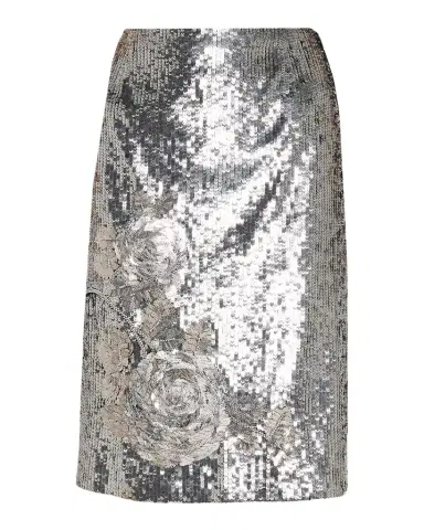 Ungaro Rachel Sequin Floral Straight Mini Skirt | Thumbnail 1 Ungaro Rachel Sequin Floral Straight Mini Skirt | Thumbnail 1