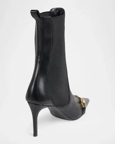 Gucci Donna 80MM Leather Ankle Boots | Thumbnail 2 Gucci Donna 80MM Leather Ankle Boots | Thumbnail 2