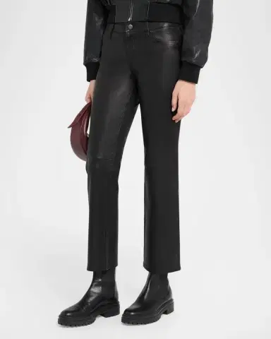 Frame The Leather Cigarette Pants | Thumbnail 4 Frame The Leather Cigarette Pants | Thumbnail 4