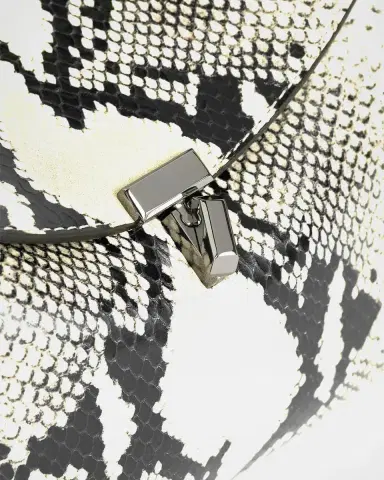 TOTEME T-Lock Python-Print Leather Clutch Bag | Thumbnail 4 TOTEME T-Lock Python-Print Leather Clutch Bag | Thumbnail 4