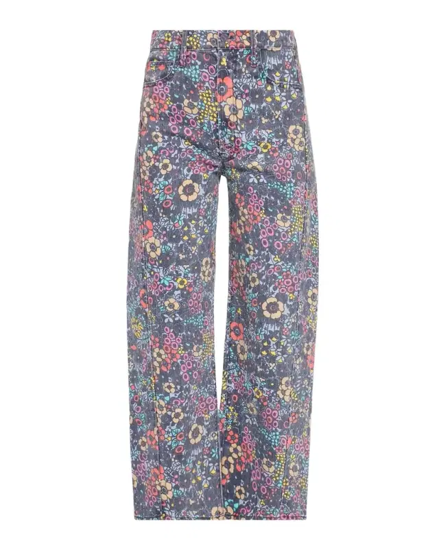 The Patch Pocket Floral Wide-Leg Jeans The Patch Pocket Floral Wide-Leg Jeans
