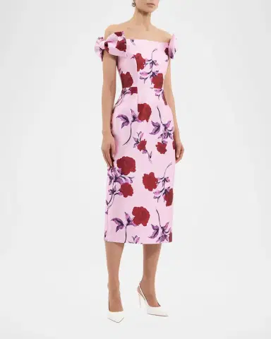 Rebecca Vallance Melora Floral Midi Dress | Thumbnail 2 Rebecca Vallance Melora Floral Midi Dress | Thumbnail 2