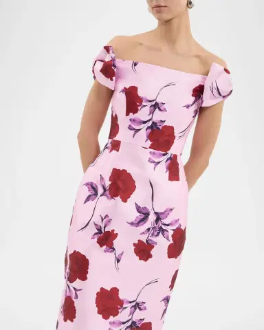 Rebecca Vallance Melora Floral Midi Dress | Thumbnail 4 Rebecca Vallance Melora Floral Midi Dress | Thumbnail 4