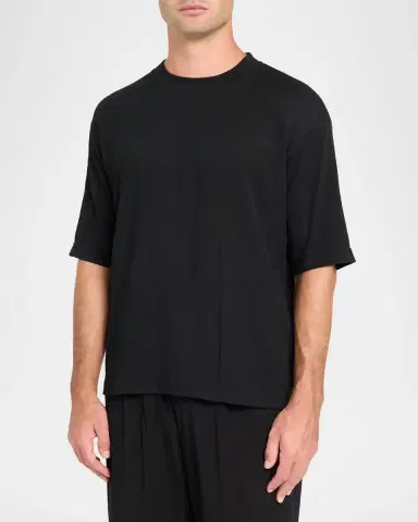 IM MEN Men's Crepe Crewneck T-Shirt | Thumbnail 4 IM MEN Men's Crepe Crewneck T-Shirt | Thumbnail 4
