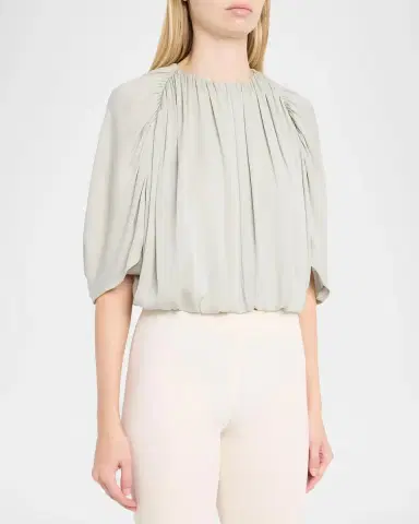 Vince Gathered Cape Bubble Top | Thumbnail 4 Vince Gathered Cape Bubble Top | Thumbnail 4