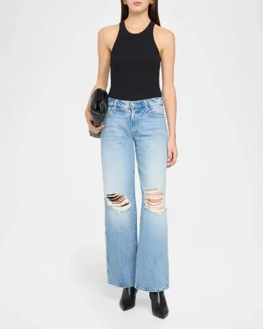 Mother The Down Low Delinquent Wide-Leg Jeans | Thumbnail 2 Mother The Down Low Delinquent Wide-Leg Jeans | Thumbnail 2