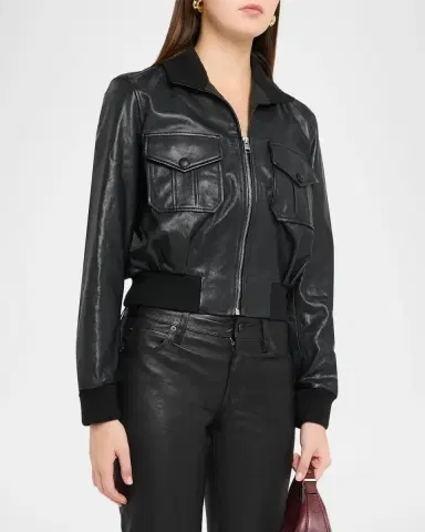 Frame Ace Leather Jacket | Thumbnail 4 Frame Ace Leather Jacket | Thumbnail 4