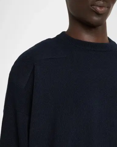 Jil Sander Men's Dropped-Shoulder Crewneck Sweater | Thumbnail 5 Jil Sander Men's Dropped-Shoulder Crewneck Sweater | Thumbnail 5