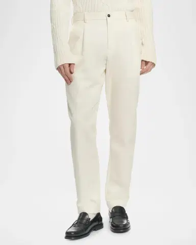 Malo Men's Straight-Leg Pleated Chino Pants | Thumbnail 2 Malo Men's Straight-Leg Pleated Chino Pants | Thumbnail 2