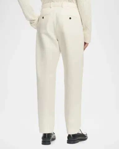 Malo Men's Straight-Leg Pleated Chino Pants | Thumbnail 3 Malo Men's Straight-Leg Pleated Chino Pants | Thumbnail 3