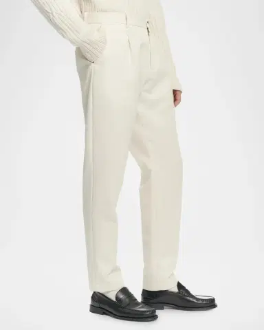 Malo Men's Straight-Leg Pleated Chino Pants | Thumbnail 4 Malo Men's Straight-Leg Pleated Chino Pants | Thumbnail 4