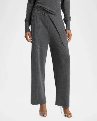 Lanvin Wool-Cashmere Relaxed-Leg Pull-On Trousers | Thumbnail 4 Lanvin Wool-Cashmere Relaxed-Leg Pull-On Trousers | Thumbnail 4