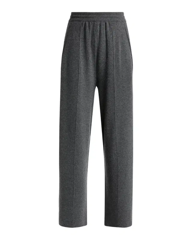 Wool-Cashmere Relaxed-Leg Pull-On Trousers Wool-Cashmere Relaxed-Leg Pull-On Trousers