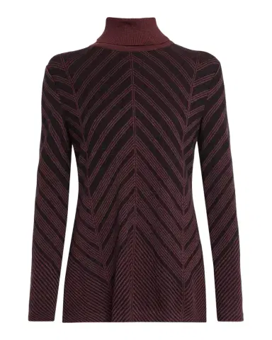 Misook Chevron Turtleneck Knit Tunic Sweater | Thumbnail 1 Misook Chevron Turtleneck Knit Tunic Sweater | Thumbnail 1