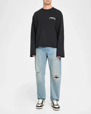 PURPLE Men's Destroy Graphic Long-Sleeve T-Shirt | Thumbnail 2 PURPLE Men's Destroy Graphic Long-Sleeve T-Shirt | Thumbnail 2