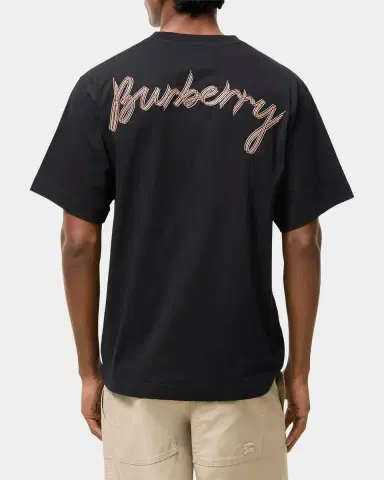 Burberry Ryan Script Cotton Crewneck T-Shirt | Thumbnail 3 Burberry Ryan Script Cotton Crewneck T-Shirt | Thumbnail 3