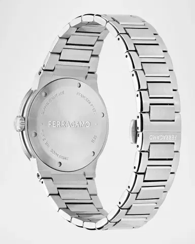 Ferragamo Men's F-80 Classic GMT 41mm Stainless Steel Bracelet Watch | Thumbnail 3 Ferragamo Men's F-80 Classic GMT 41mm Stainless Steel Bracelet Watch | Thumbnail 3