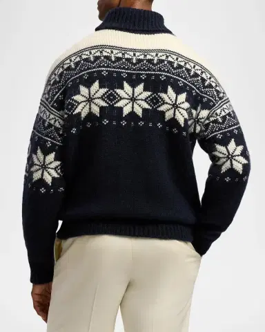 Ralph Lauren Purple Label Men's Cashmere-Mohair Turtleneck Sweater | Thumbnail 3 Ralph Lauren Purple Label Men's Cashmere-Mohair Turtleneck Sweater | Thumbnail 3