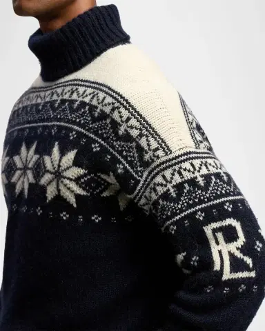 Ralph Lauren Purple Label Men's Cashmere-Mohair Turtleneck Sweater | Thumbnail 5 Ralph Lauren Purple Label Men's Cashmere-Mohair Turtleneck Sweater | Thumbnail 5