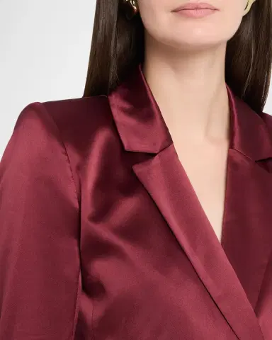 L'Agence Sena Silk Double-Breasted Blazer | Thumbnail 5 L'Agence Sena Silk Double-Breasted Blazer | Thumbnail 5