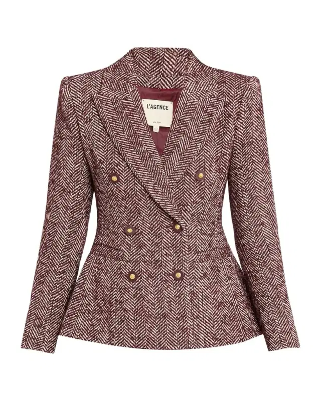 Karima Herringbone Cinched Blazer Karima Herringbone Cinched Blazer