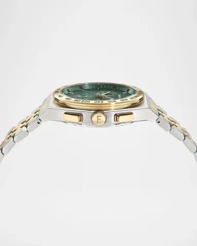 Ferragamo Men's Vega New Chrono 42mm Two-Tone Bracelet Watch | Thumbnail 4 Ferragamo Men's Vega New Chrono 42mm Two-Tone Bracelet Watch | Thumbnail 4