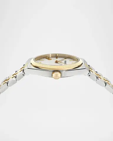 Ferragamo Men's Vega New 40mm Two-Tone Bracelet Watch | Thumbnail 4 Ferragamo Men's Vega New 40mm Two-Tone Bracelet Watch | Thumbnail 4