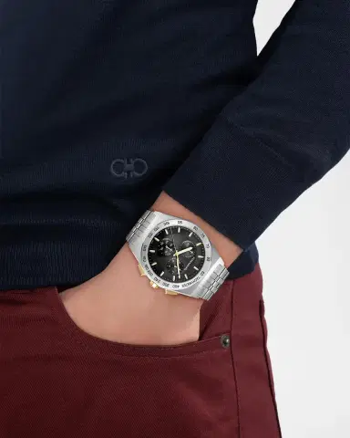 Ferragamo Men's Vega New Chrono 42mm Stainless Steel Bracelet Watch | Thumbnail 2 Ferragamo Men's Vega New Chrono 42mm Stainless Steel Bracelet Watch | Thumbnail 2