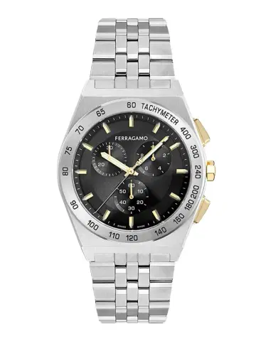 Ferragamo Men's Vega New Chrono 42mm Stainless Steel Bracelet Watch | Thumbnail 1 Ferragamo Men's Vega New Chrono 42mm Stainless Steel Bracelet Watch | Thumbnail 1