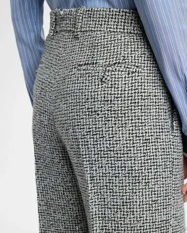 Tom Ford Sequined Broken Chevron Tweed Wide-Leg Tailored Pants | Thumbnail 5 Tom Ford Sequined Broken Chevron Tweed Wide-Leg Tailored Pants | Thumbnail 5