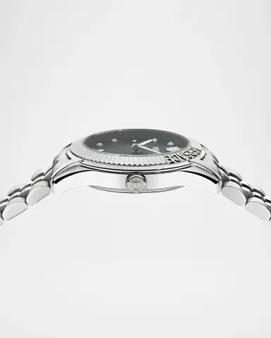Versace Greca Time Diamond 30mm Stainless Steel Bracelet Watch | Thumbnail 3 Versace Greca Time Diamond 30mm Stainless Steel Bracelet Watch | Thumbnail 3