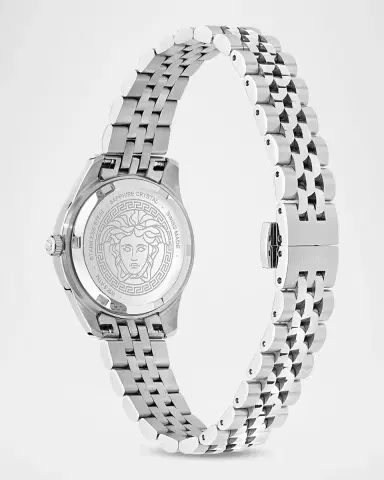 Versace Greca Time Diamond 30mm Stainless Steel Bracelet Watch | Thumbnail 4 Versace Greca Time Diamond 30mm Stainless Steel Bracelet Watch | Thumbnail 4