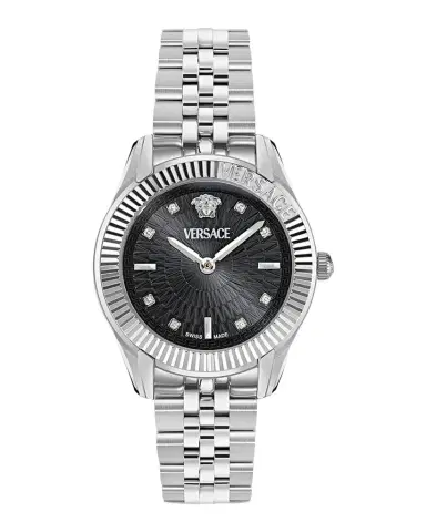 Versace Greca Time Diamond 30mm Stainless Steel Bracelet Watch | Thumbnail 1 Versace Greca Time Diamond 30mm Stainless Steel Bracelet Watch | Thumbnail 1