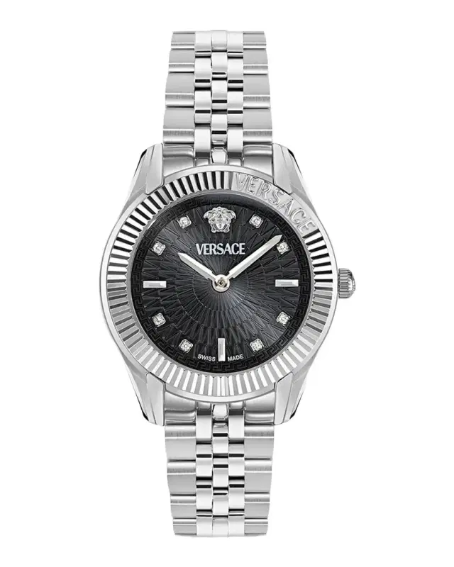 Greca Time Diamond 30mm Stainless Steel Bracelet Watch Greca Time Diamond 30mm Stainless Steel Bracelet Watch