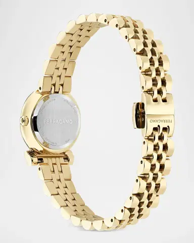 Ferragamo 0.01 TCW Diamond IP Goldtone Twisted Gancini Watch/23MM | Thumbnail 3 Ferragamo 0.01 TCW Diamond IP Goldtone Twisted Gancini Watch/23MM | Thumbnail 3